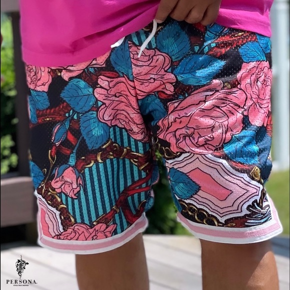 Brand New Persona Floral Basketball Shorts - Picture 1 of 1